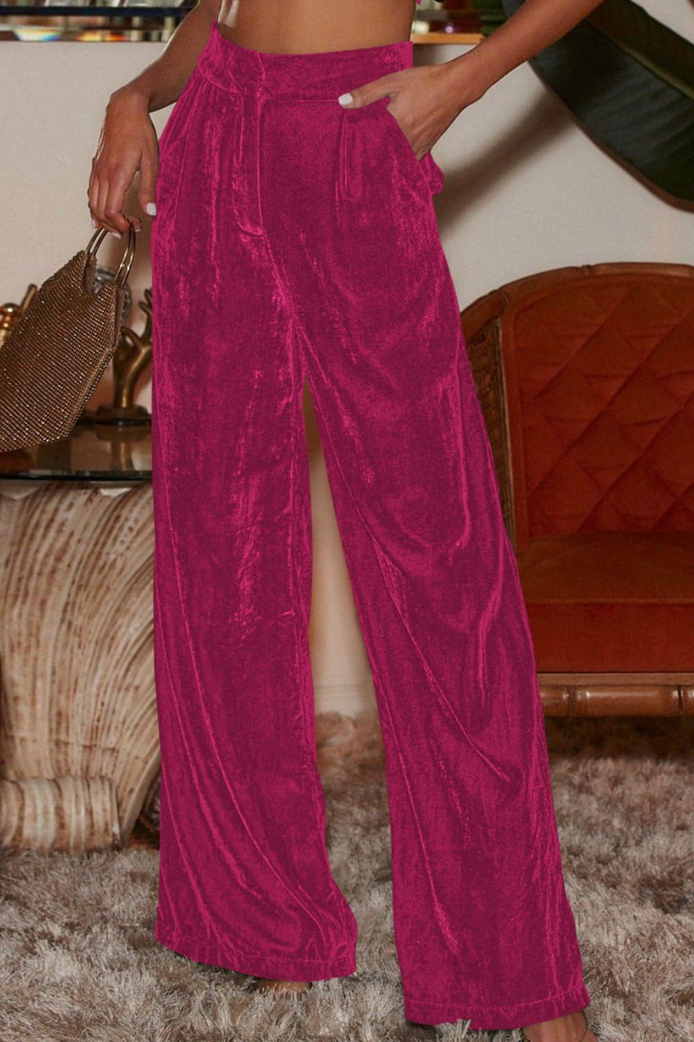 Loose Fit High Waist Pants by MDML