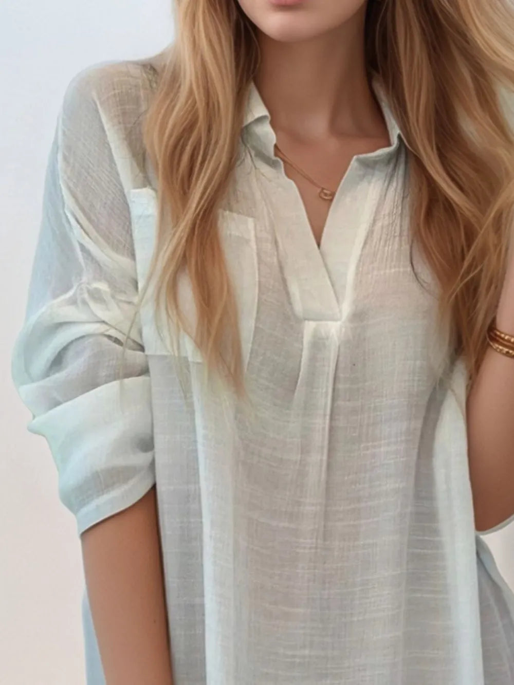 Roll-Tab Sleeve Mini Shirt Dress, Plus Size