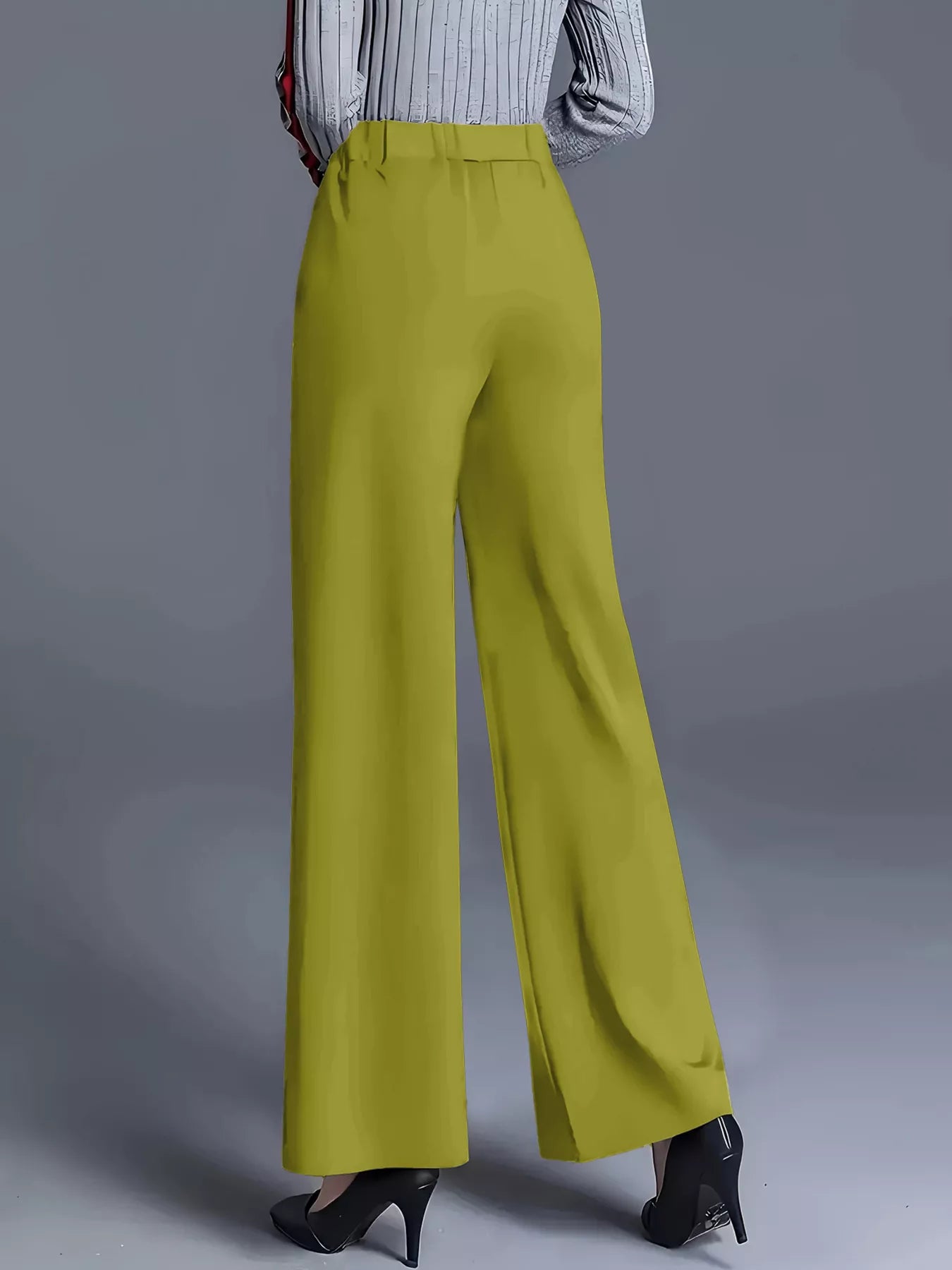 Wide Leg Pants with Seam Detail