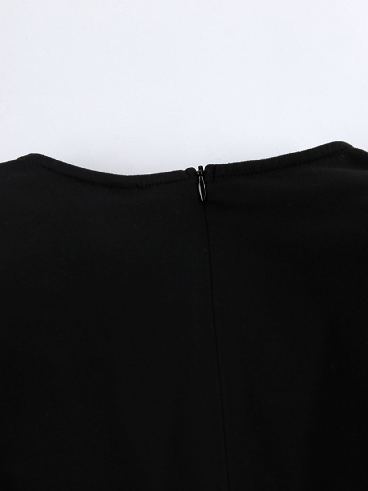 Ruched Split Maxi Dress in Black