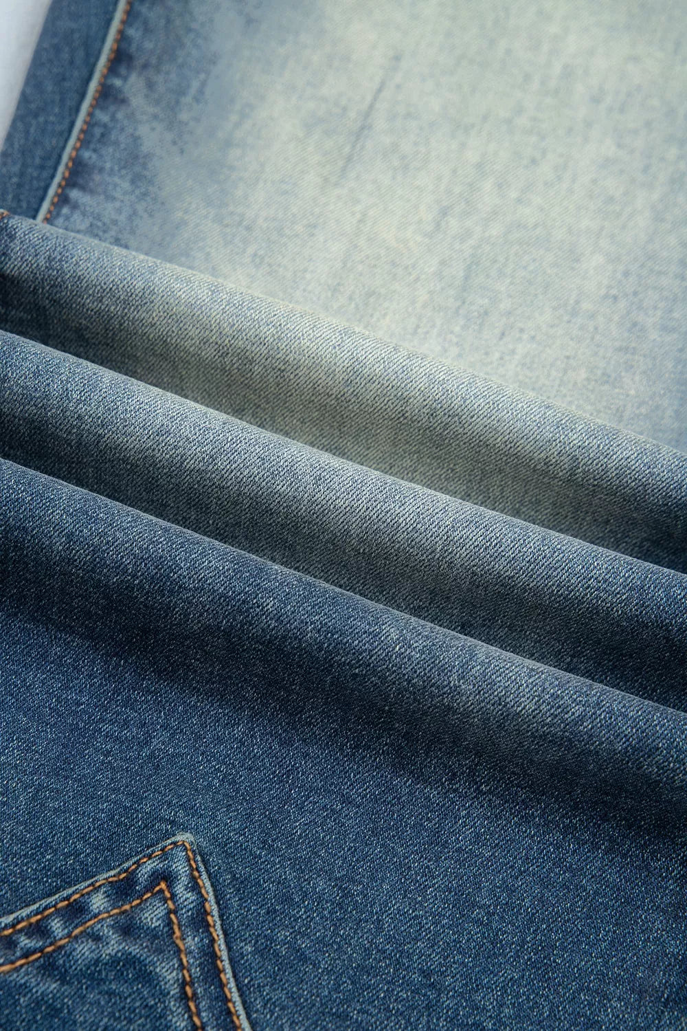 Flare Leg Jeans with Pocket Detail in Medium
