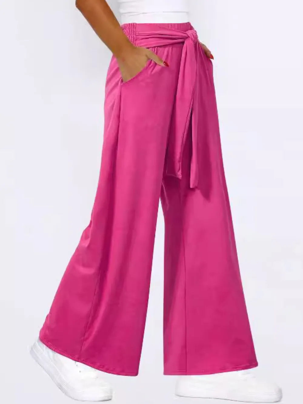 Tied Wide Leg Pants