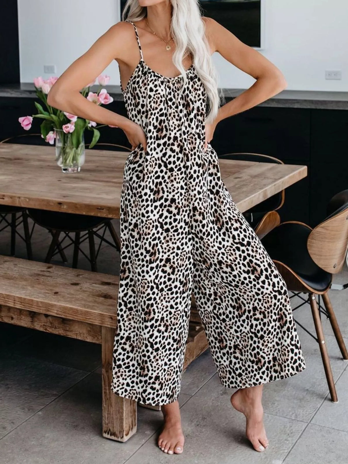 Tie-Dye Wide Leg Jumpsuit