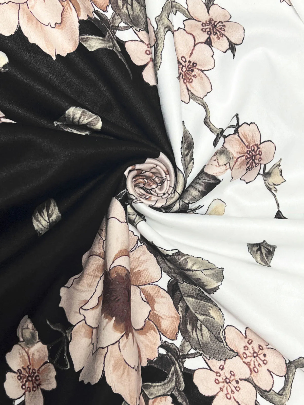 Floral Midi Dress in White