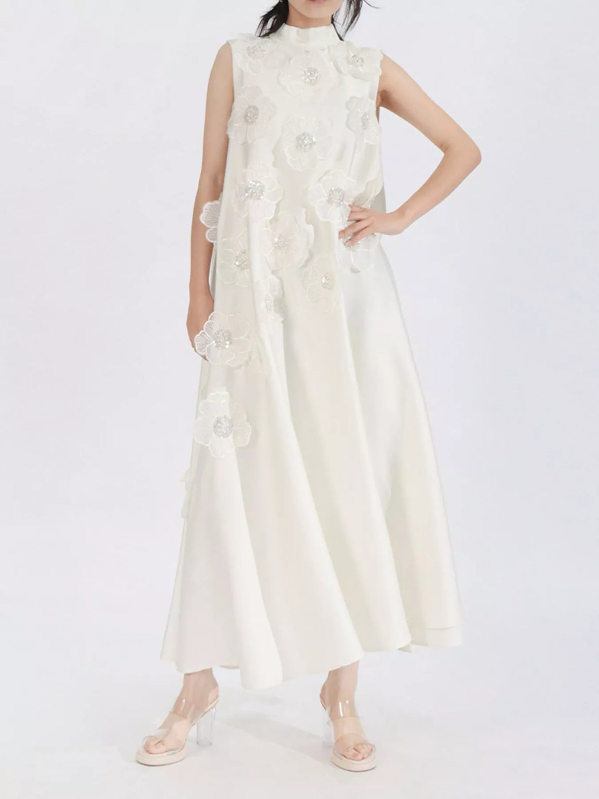 Floral Embroidered Maxi Dress