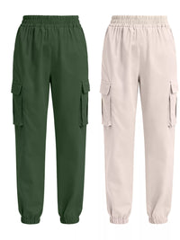 army green & apricot