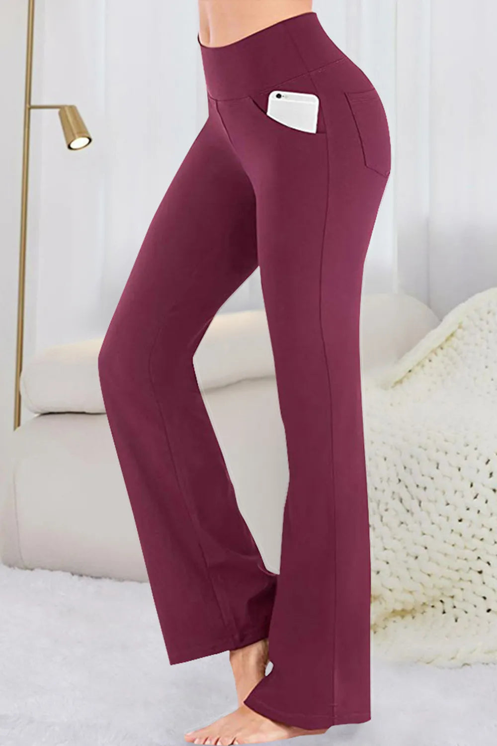 Pocketed High-Waist Active Pants