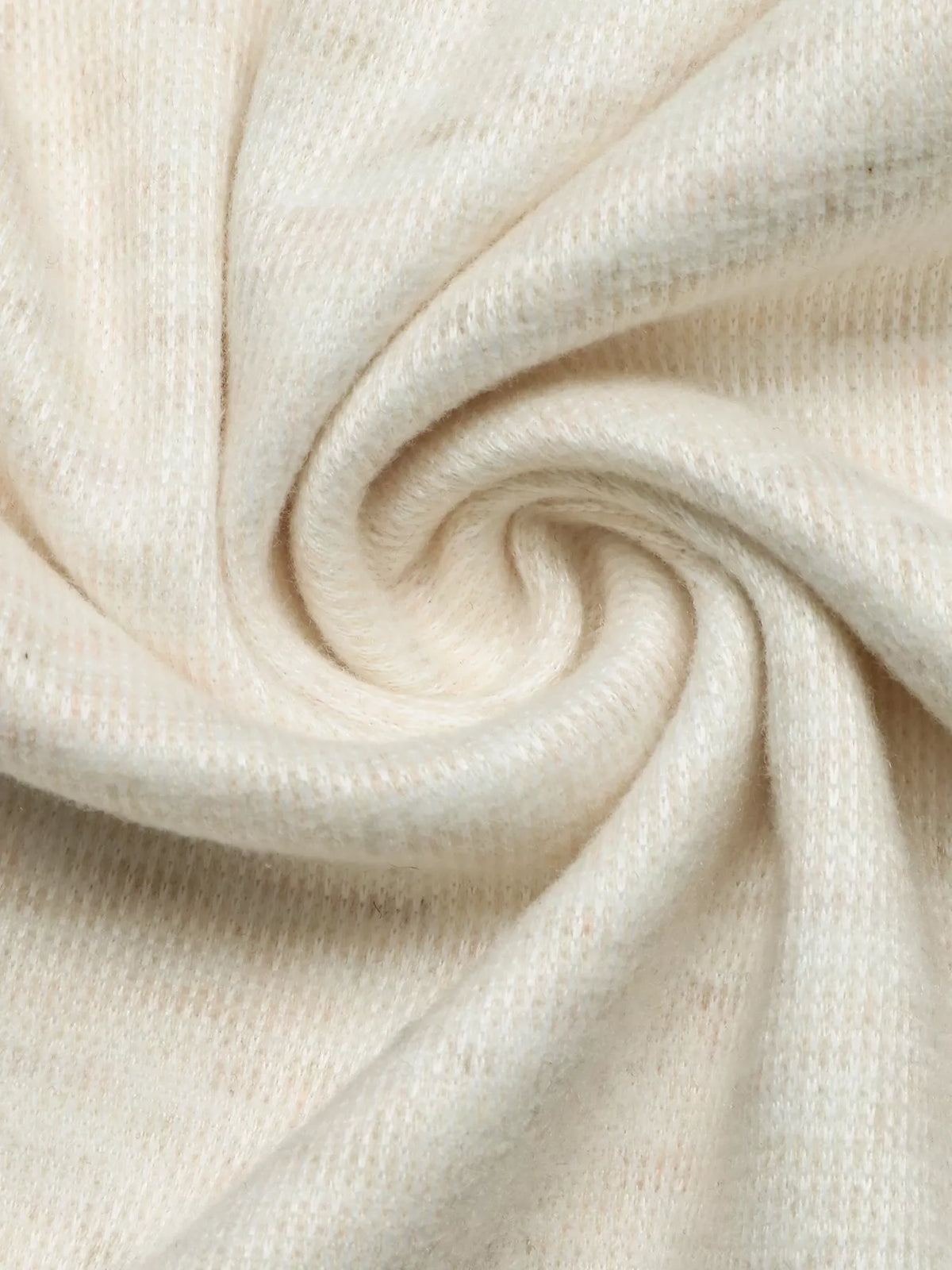 Round Neck Knit Maxi Dress with Scarf in Apricot
