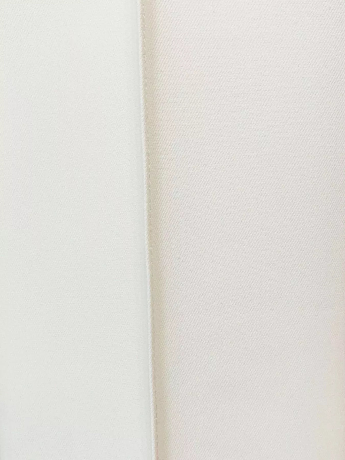 One-Button Blazer and Flared Pants Set in White