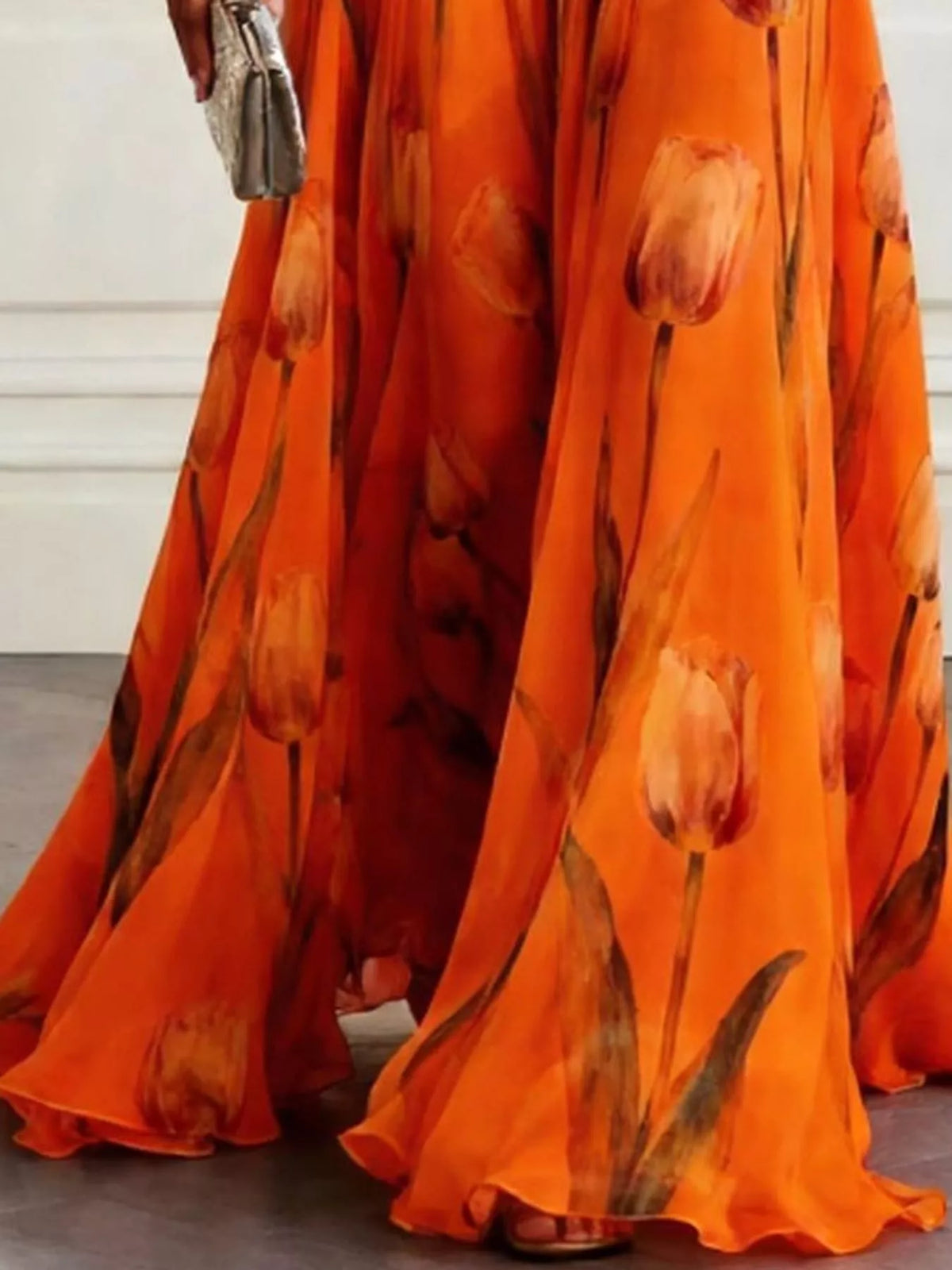 Plus Size Sleeveless Floral Maxi Dress