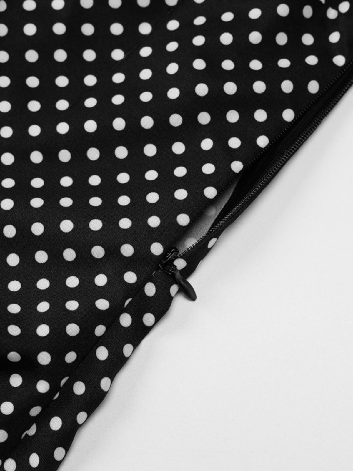 Polka Dot Halter Neck Maxi Dress in Black
