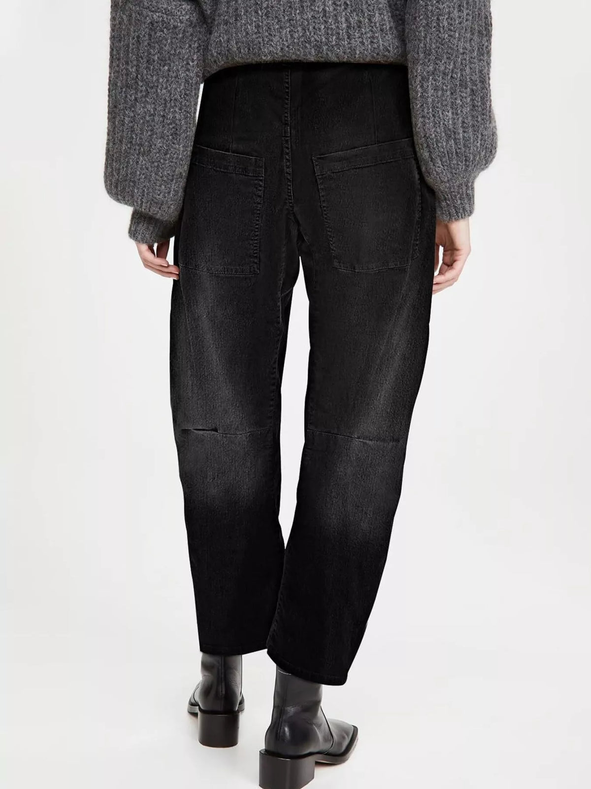 Wide-Leg Jeans with Patch Pockets by Dreamy Drapes