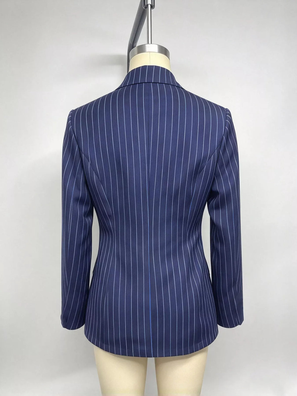 Lapel Collar One-Button Blazer