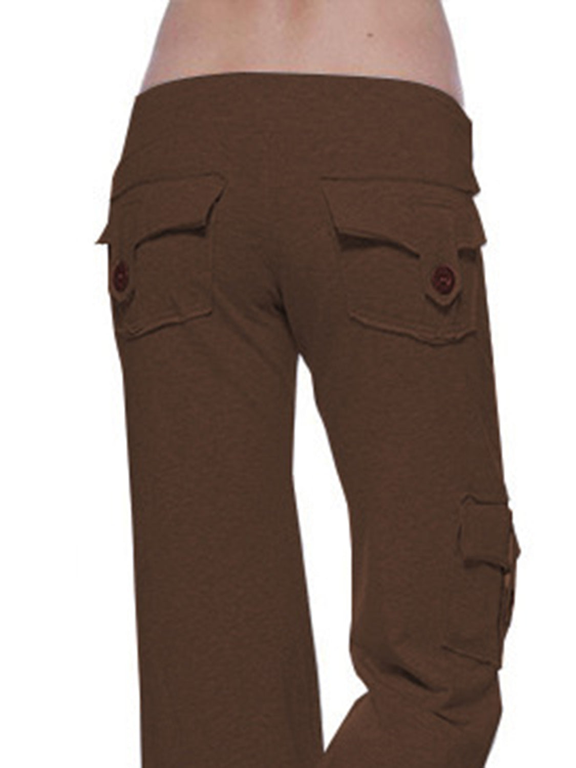 Mid-Waist Drawstring Pants with Pockets