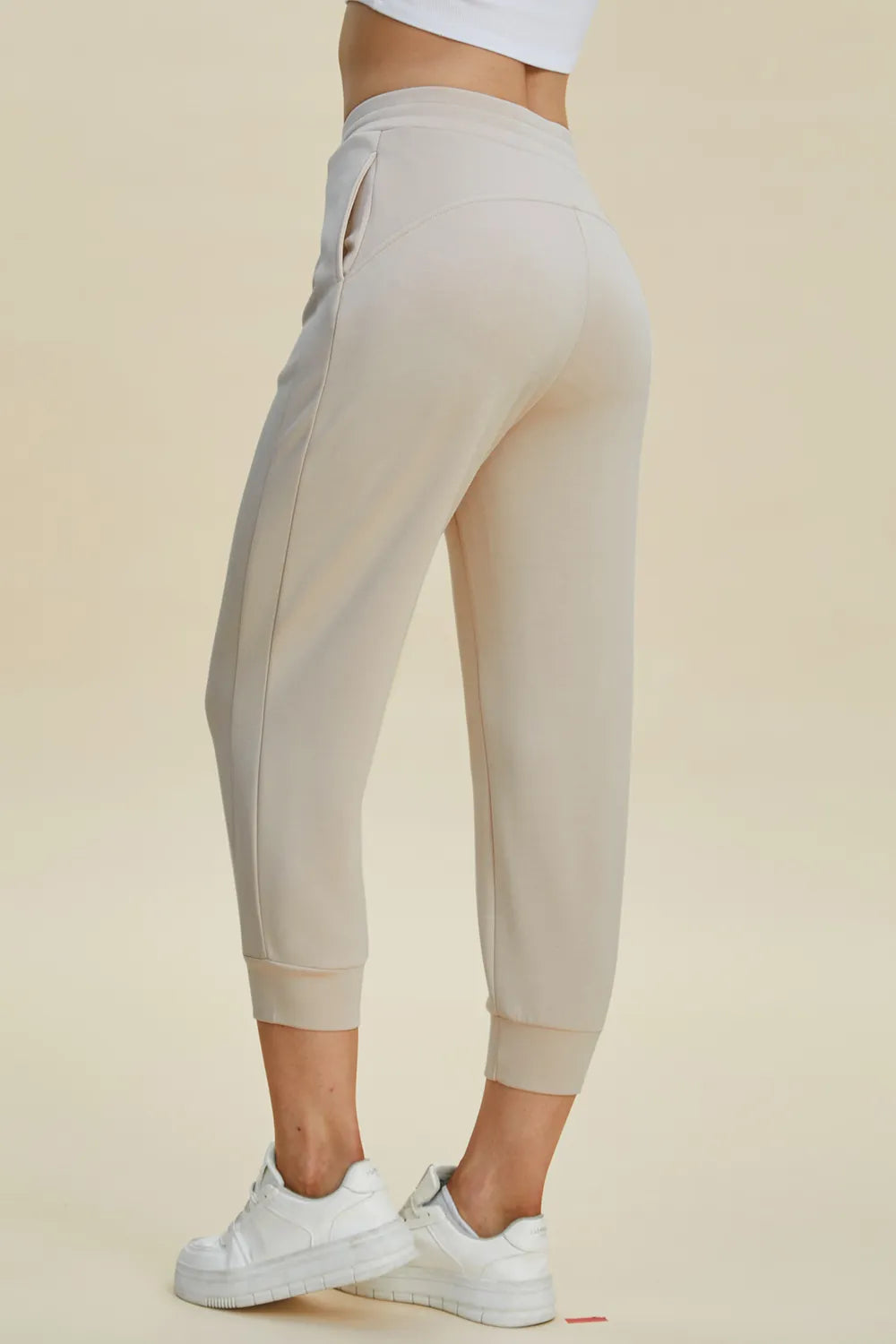Basic Bae Air Scuba High Waist Cropped Pants