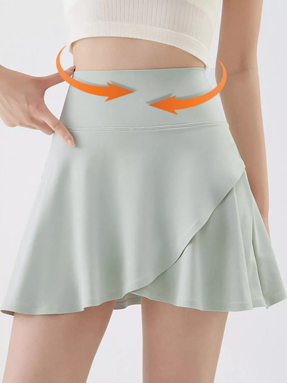 Quick-Dry High-Waisted Athletic Skirt