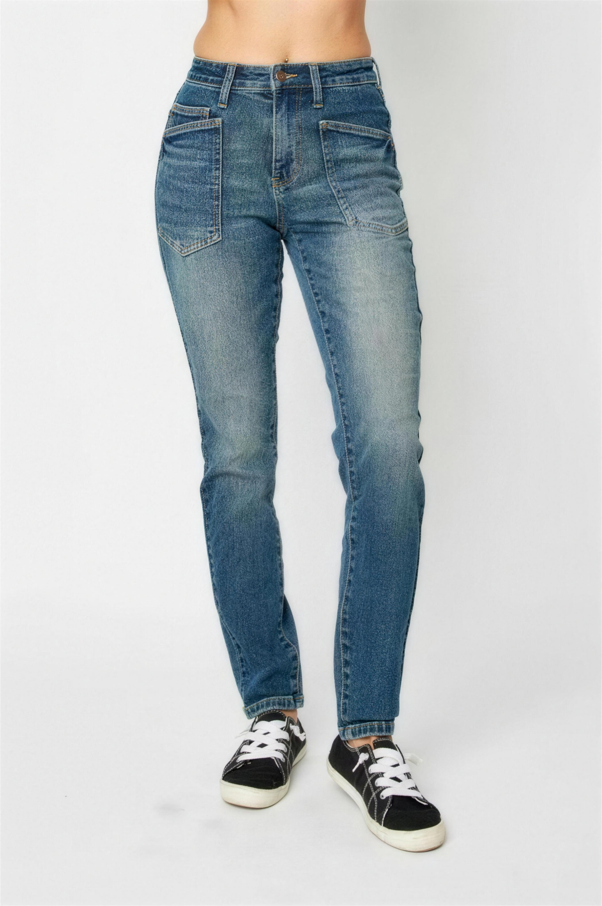 Judy Blue High Waist Skinny Jeans in Dark Wash