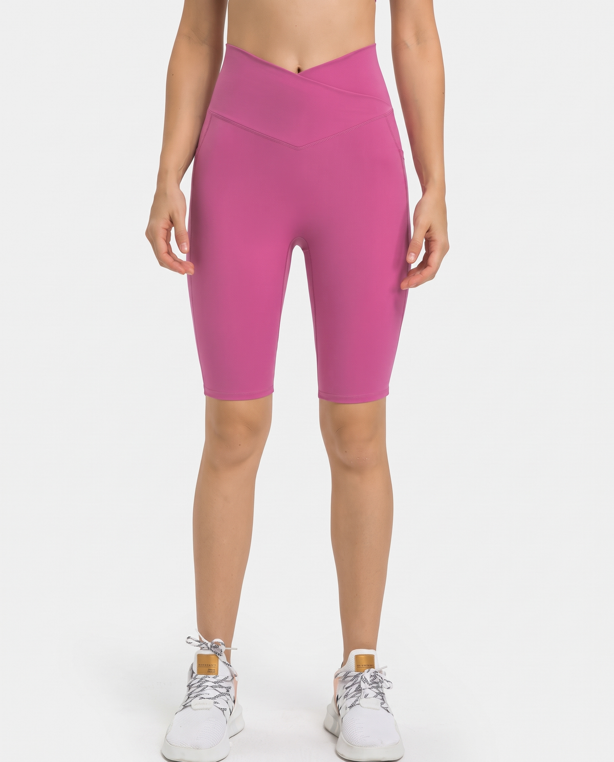 Ilussa High Waist Biker Shorts with Pockets