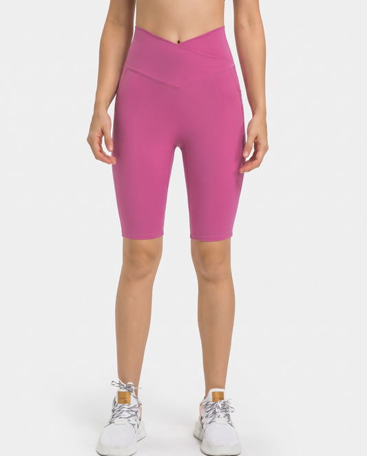 Ilussa High Waist Biker Shorts with Pockets