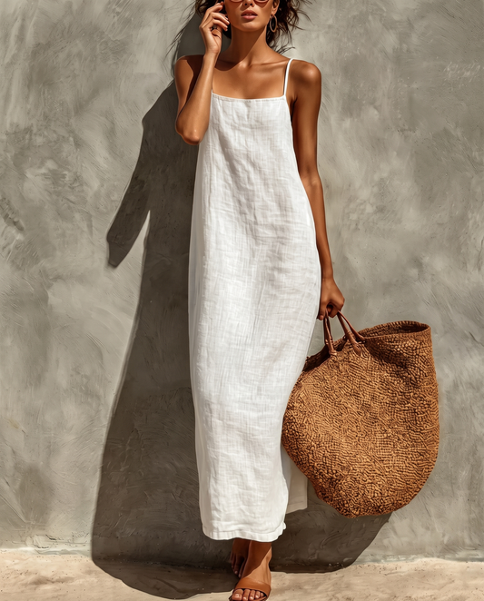 Sleeveless Casual Maxi Dress