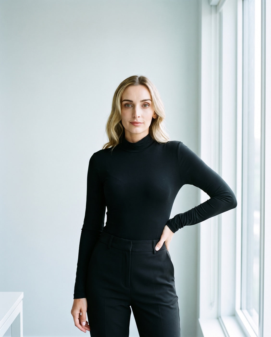 Mock Neck Long Sleeve Bodysuit